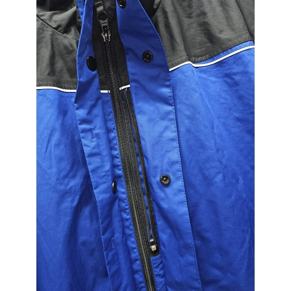 Mizuno ImpermaLite Mens Medium Blue Black Short Sleeve Rain golf  Windbreaker - Picture 4 of 6